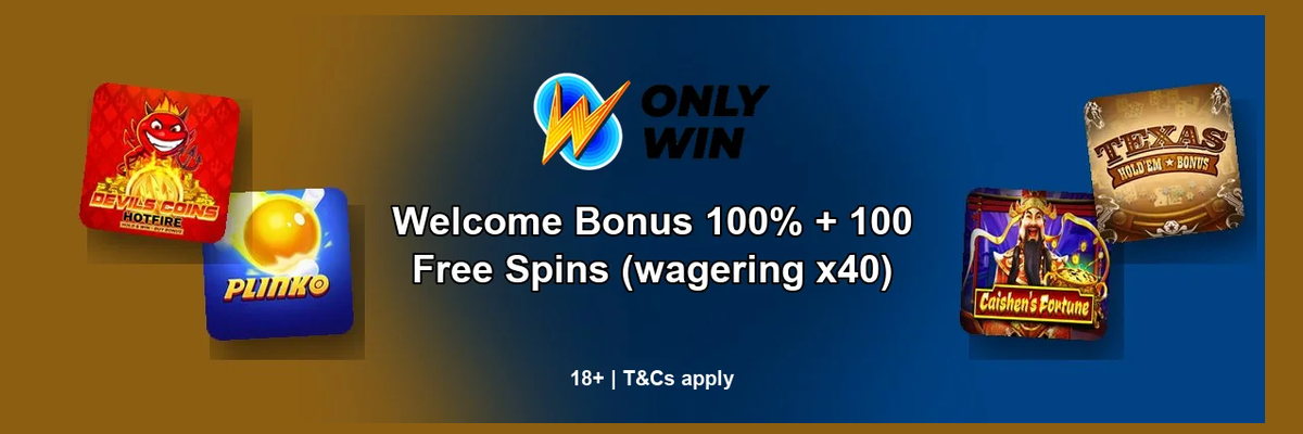 OnlyWin welcome offer